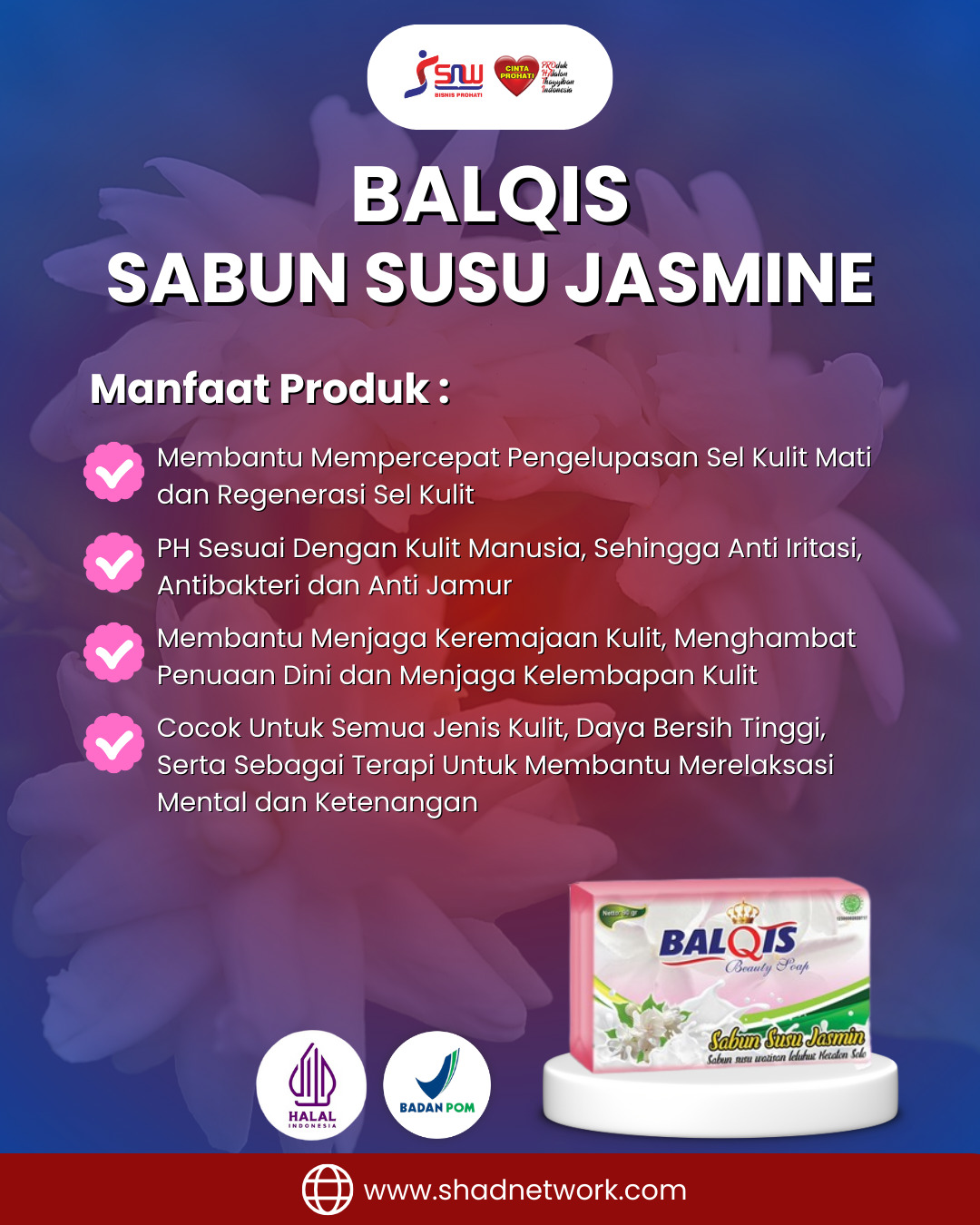 Balqis Sabun Susu Jasmine